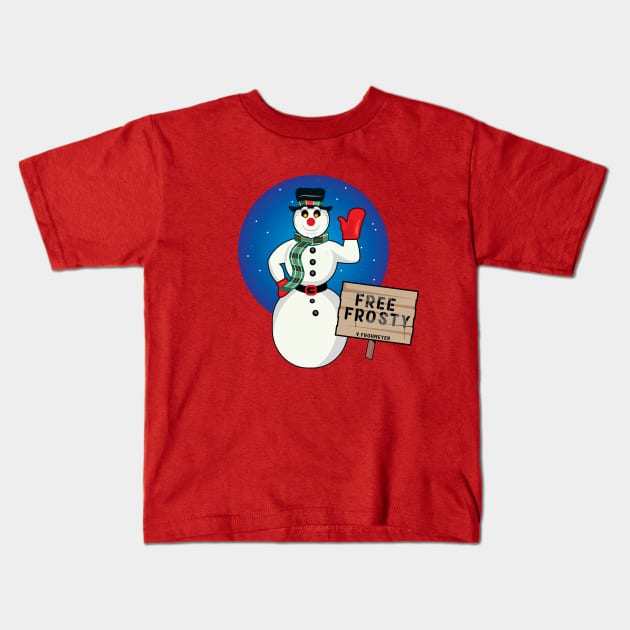 Free Frosty From The Kranks Kids T-Shirt by Gimmickbydesign